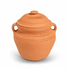 Сръбско глинено гърне с капак 8 л